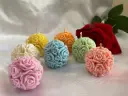 3D Rose Ball Candles