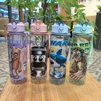 Plastic Water Bottle (Printed Design)