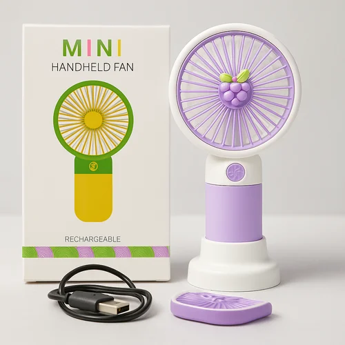 Kids Rechargeable Mini Handheld Cooling Fan